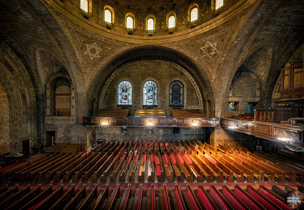 B'Nai Jeshurun Synagogue/Hopewell Baptist Church | Sanctuary Cross Sec - B'nai Jeshurun Synagogue/Hopewell Baptist Church