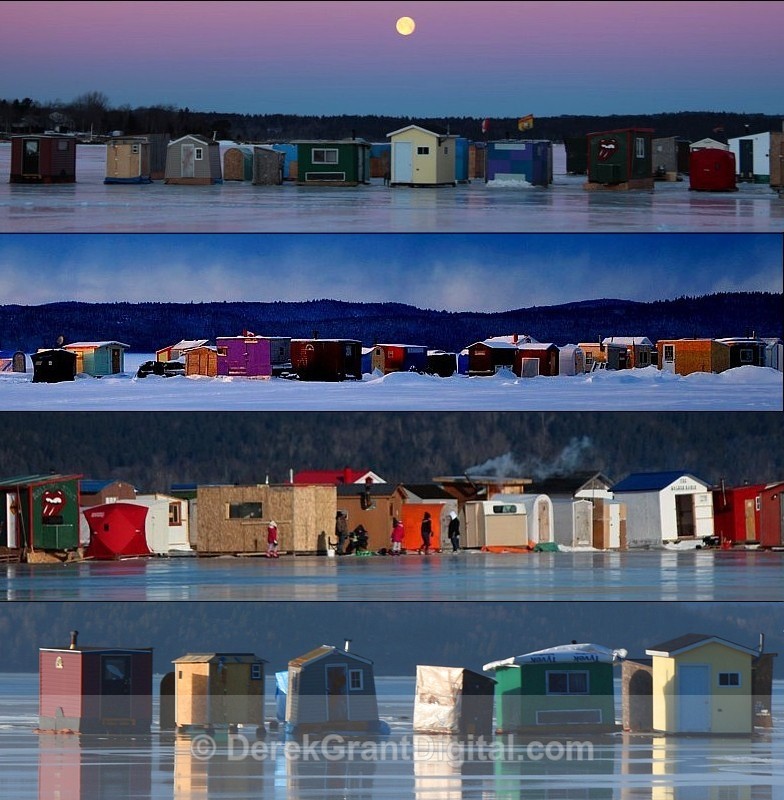 Ice Shack Collage - Ice Shacks