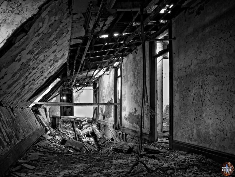 Collapsing Hallway | Hudson River State Hospital - Hudson River State Hospital