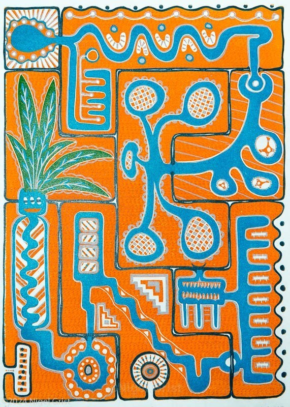  - Linocut