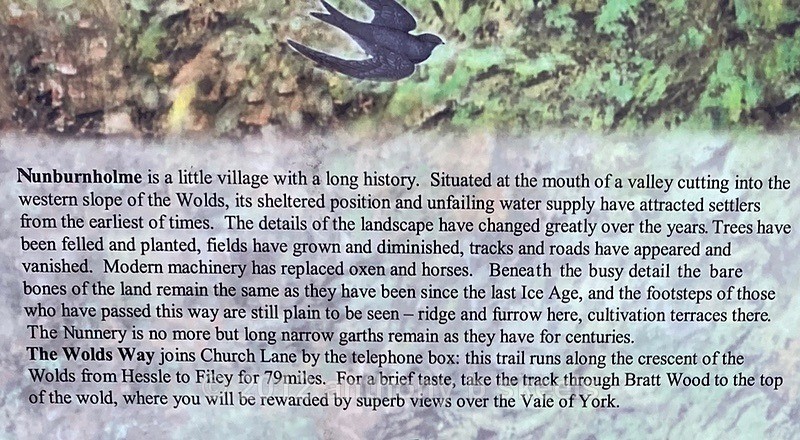 003 Nunburnholme from earliest times - SAINT PAULINUS PILGRIMAGE TRAIL