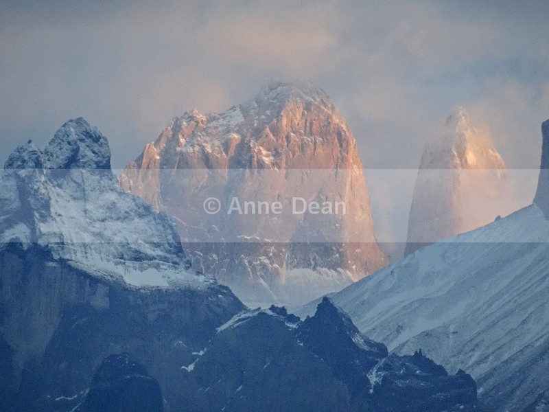 Part of the Cuerno de Hornos range at sunset - Argentina and Chile
