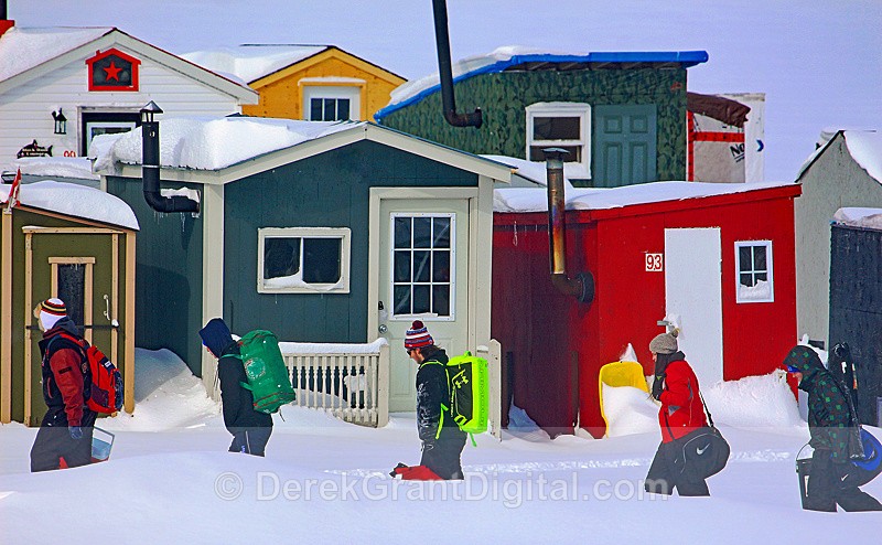 Renforth Ice Fishing Village Rothesay, New Brunswick, Canada - Ice Shacks
