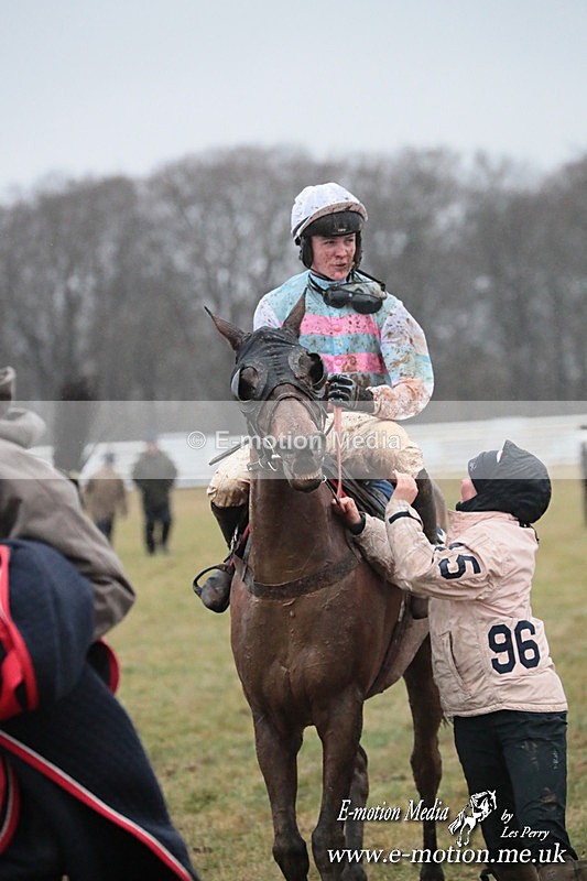 PtP 260125 927 - Cocklebarrow Point-to-Point racing with the Heythrop Hunt 26/01/25