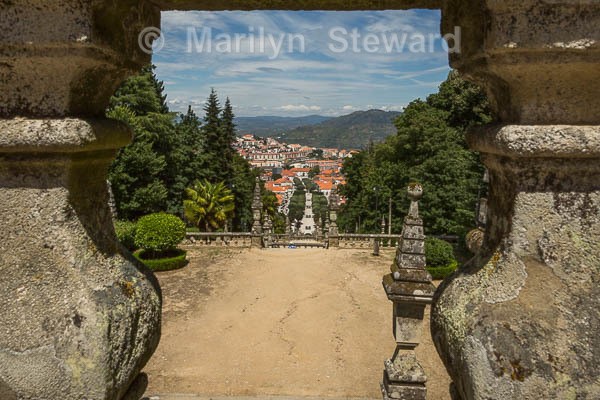 Lamego - town below - Portugal and a hint of Spain