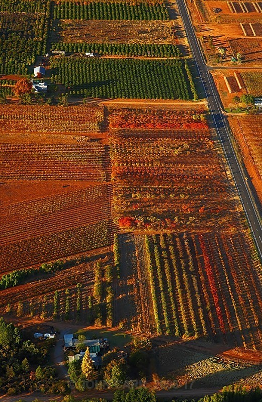Vines Road V-3858 From a Hot air Balloon. - AERIAL PHOTOS
