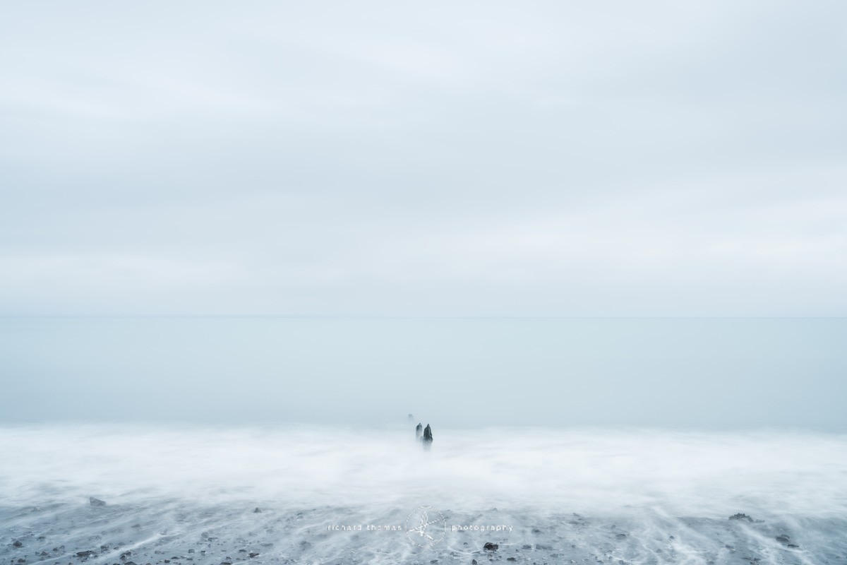 Dunster beach in Somerset minimalist long exposure photography