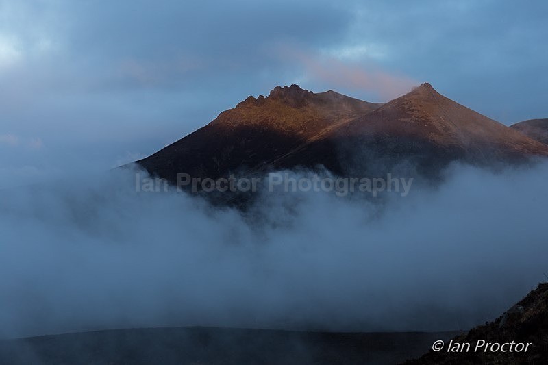 Bearnagh above the clouds - Mourne Mountains