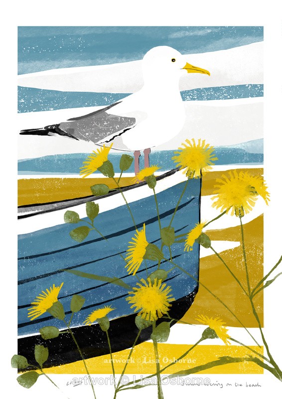 Summer evening on the beach - The seaside