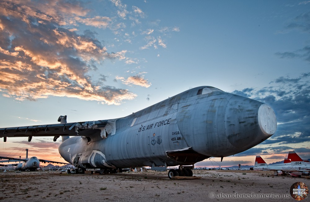 C5 Galazy at AMARG Aerospace Reclamation and Maintenance Group, Tucson AZ - Matthew Christopher Murray's Abandoned America