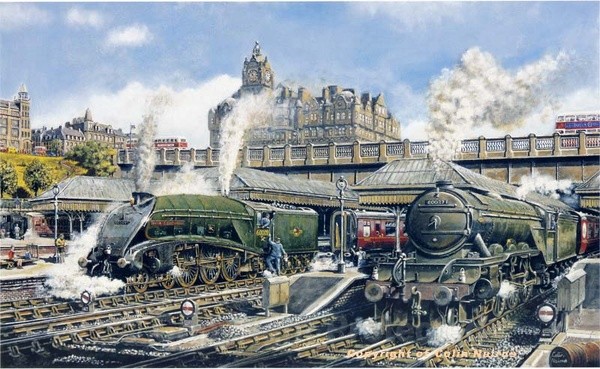 Edinburgh Waverley in the 1960's - Original Work FOR SALE