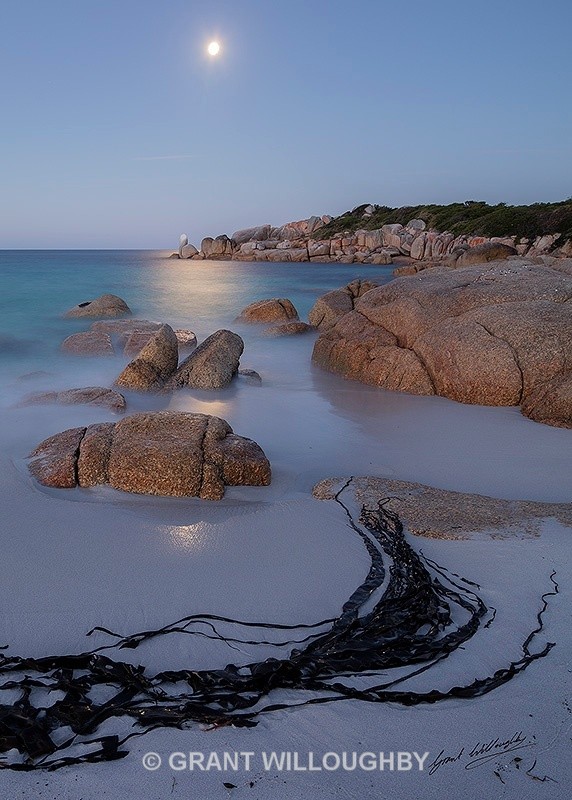 Moonrise Bay of Fires Tasmania - Australia