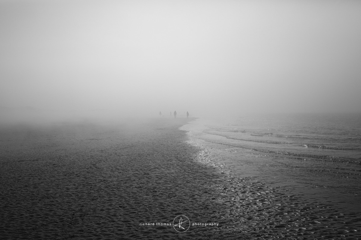 Walking in sea fog - Seascapes