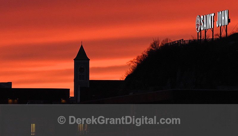 Saint John Sunset North End New Brunswick Canada - Saint John