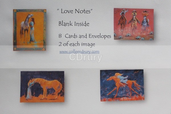 GIRL & A HORSE PACKAGE of  NOTECARDS - Notecard Packages (click on the image to see your options)