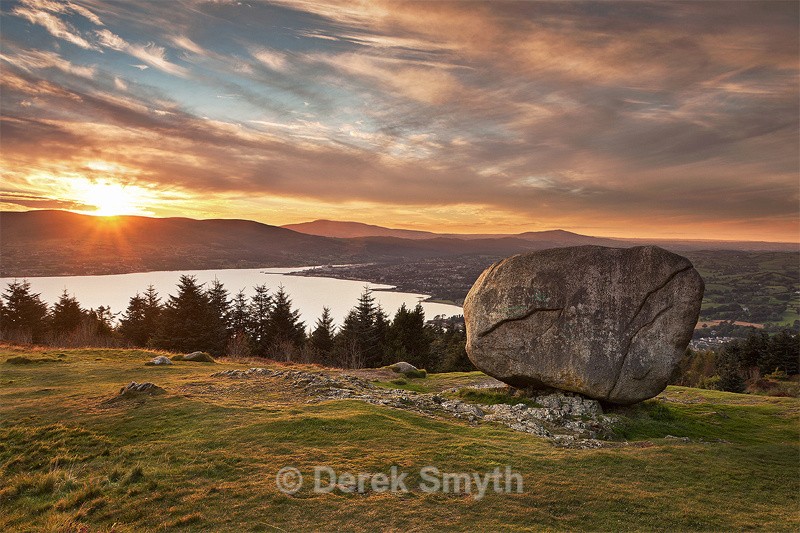 Sunset at Cloughmore - The Big Stone - Mourne Mountains