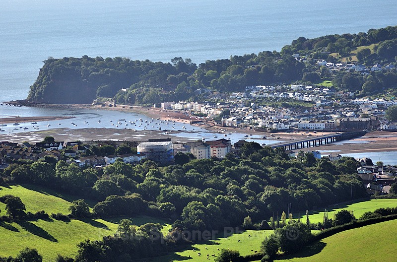 TS72  Looking down on the Ness Headland and The Teign - Greetings Cards Teignmouth and Shaldon