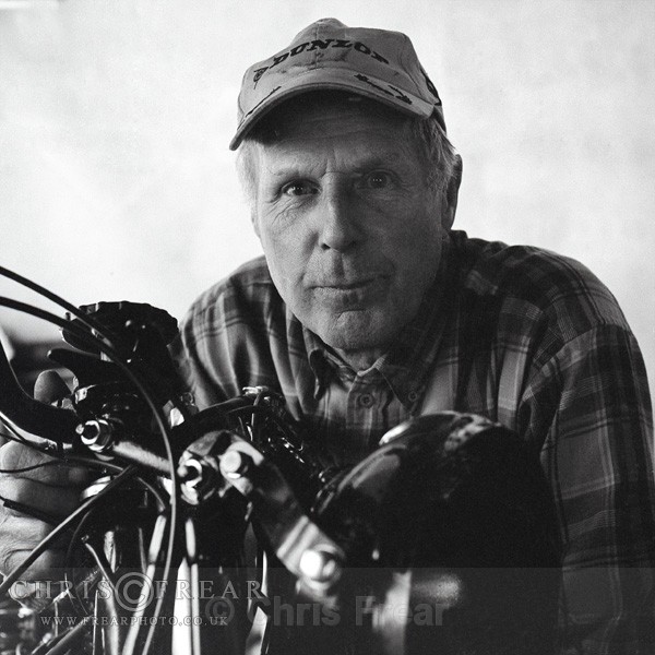 Man & Bike - Black & White