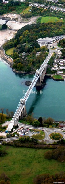 Menai Bridge Arial View - Places of Interest