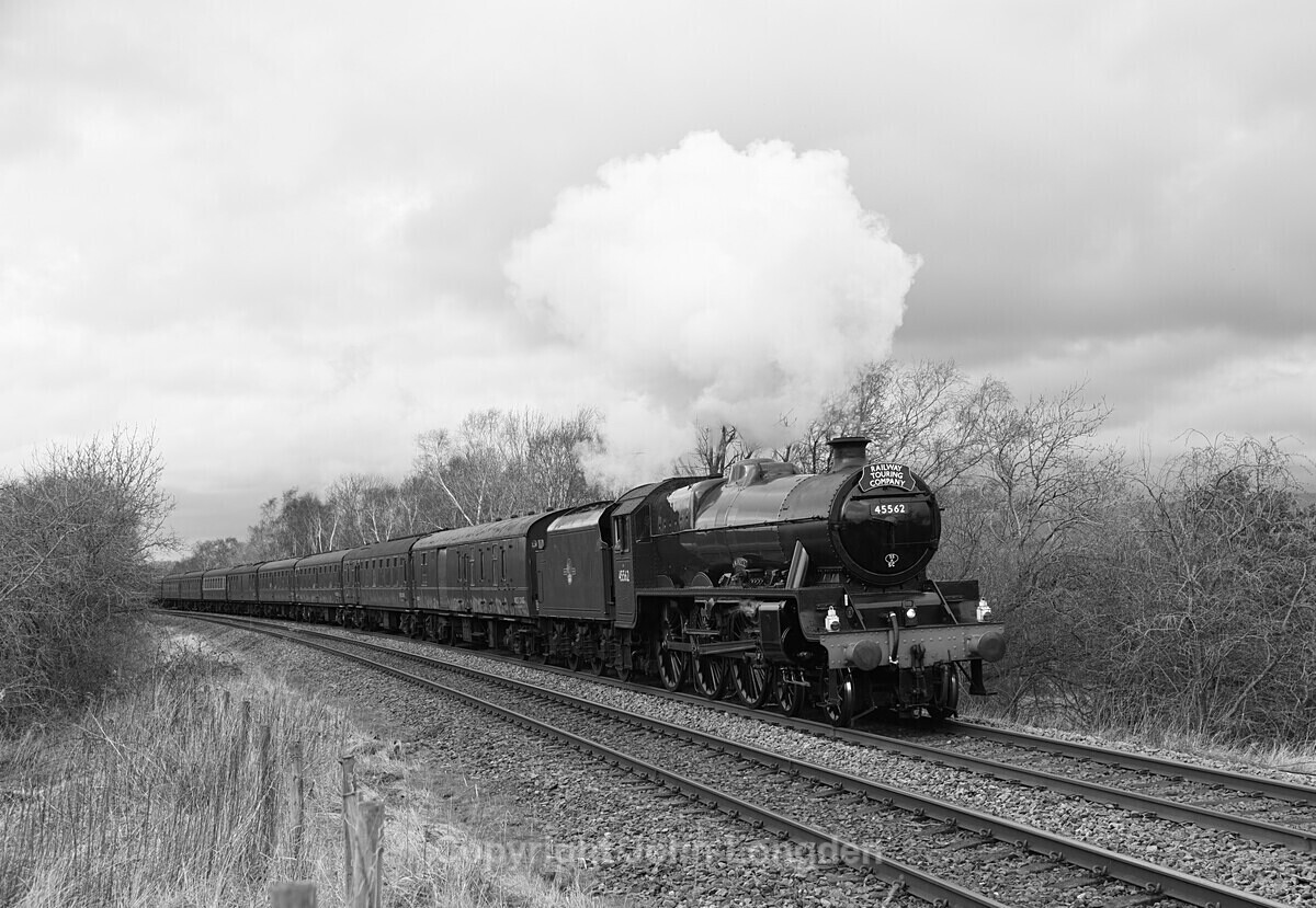 JL - 14.3.20 LMS Jub 45562 Alberta (45699 'Galatea') near Helm Rd - Ormside