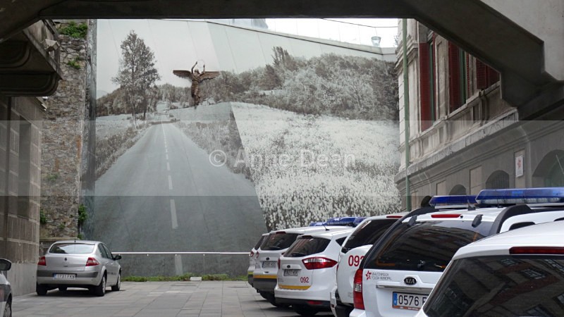 Surrealism with police cars! - Bilbao