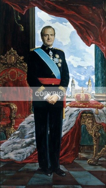 (SPA-34) Portrait of King Juan - Spanish Royals