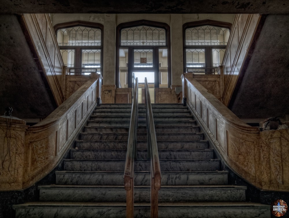 Administration Stairway | Norwich State Hospital