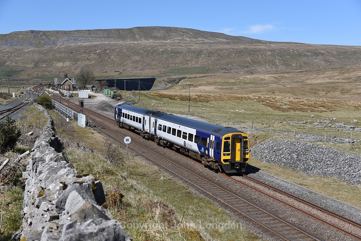 JL - 22.4.21 158793 10:49 Carlisle - Leeds, Ribblehead - Ribblehead sidings