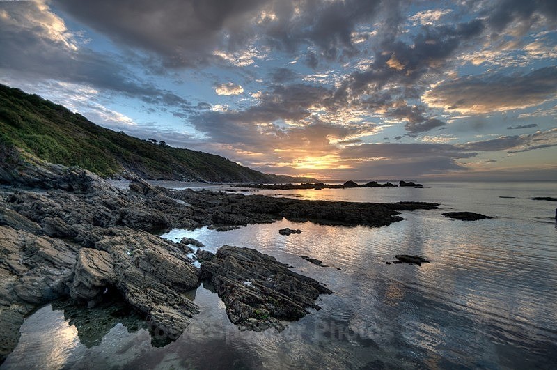 View from Millendreath towards Rame Head at Sunrise