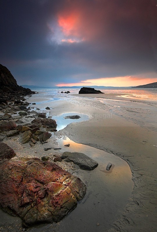 winter sunset - Downings & Beaches