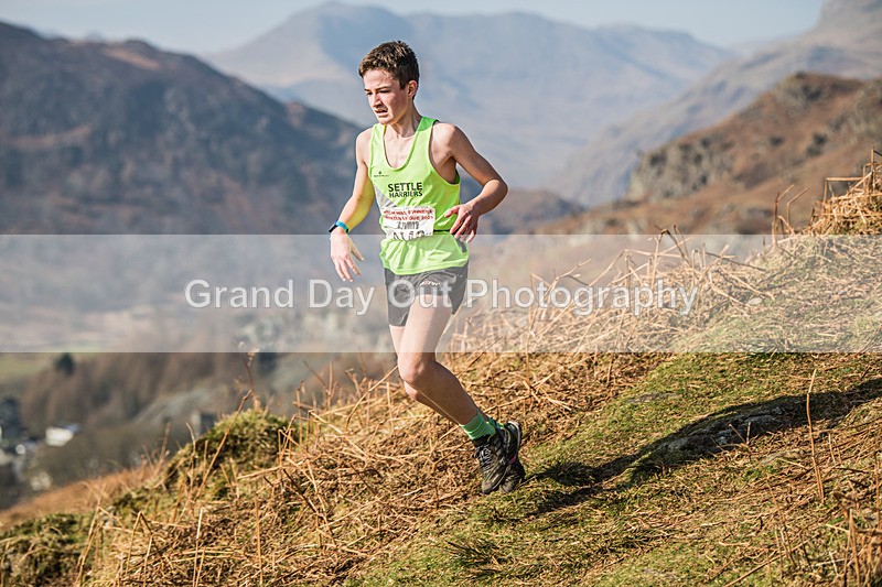 Elterwater-339 - Kendal Winter League Elterwater Under 15/17 Fell Races Sunday 9th March 2025