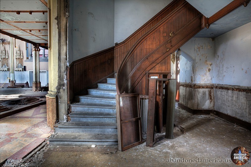 St. Boniface Church (Philadelphia, PA) | Stairs to Balcony - St. Boniface Church