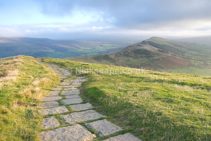 View from Mam Tor looking towards Lose Hill and the Great Ridge of Edale | Peak Gallery