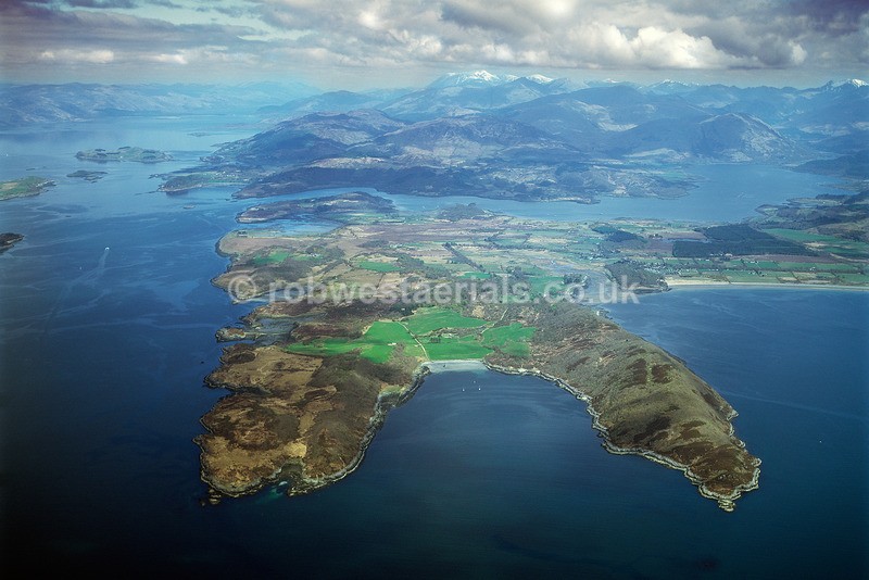 A00020C Fionn Ard and Garbh Ard by Benderloch in 2001 - West and south coastlines