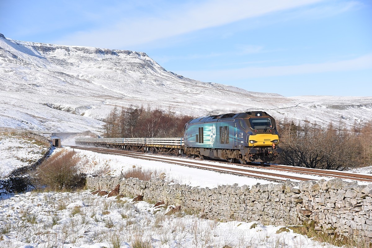 JL - 11.2.21 68004 6K05 Carlisle - Crewe, MP260 - Ais Gill - Milepost 260