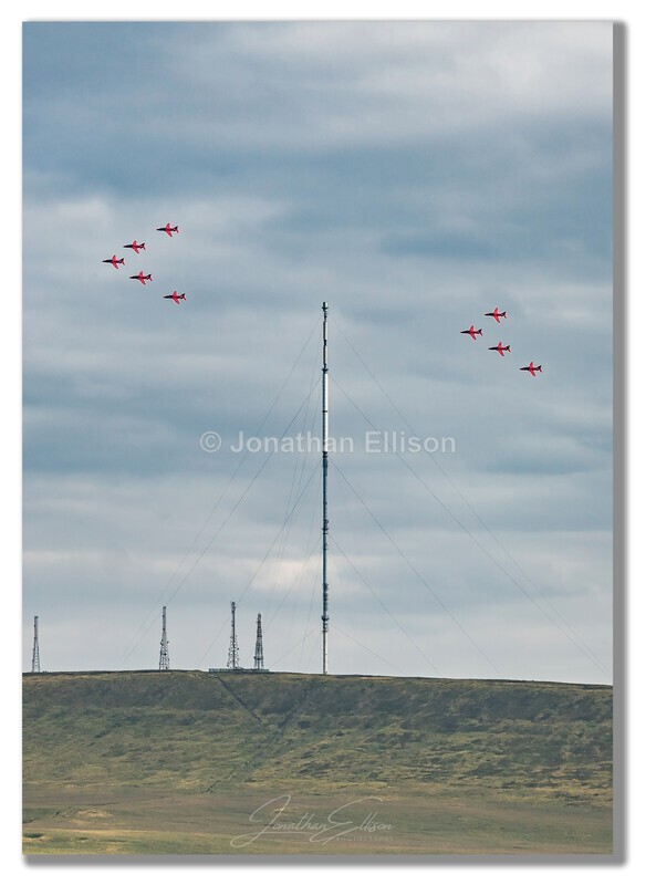 Red Arrows Over Winter Hill - Rivington And Surrounding Areas