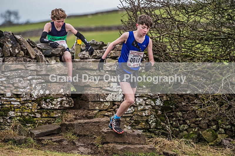 Cunswick U15  U17-28 - Kendal Winter League Cunswick Scar Junior Under 15 & 17 Fell Races Sunday 26th January 2025