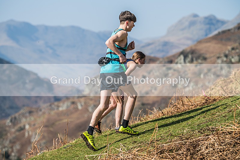 Elterwater-215 - Kendal Winter League Elterwater Under 15/17 Fell Races Sunday 9th March 2025