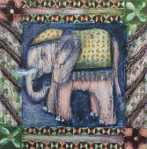 Indian Elephant - Collagraphs