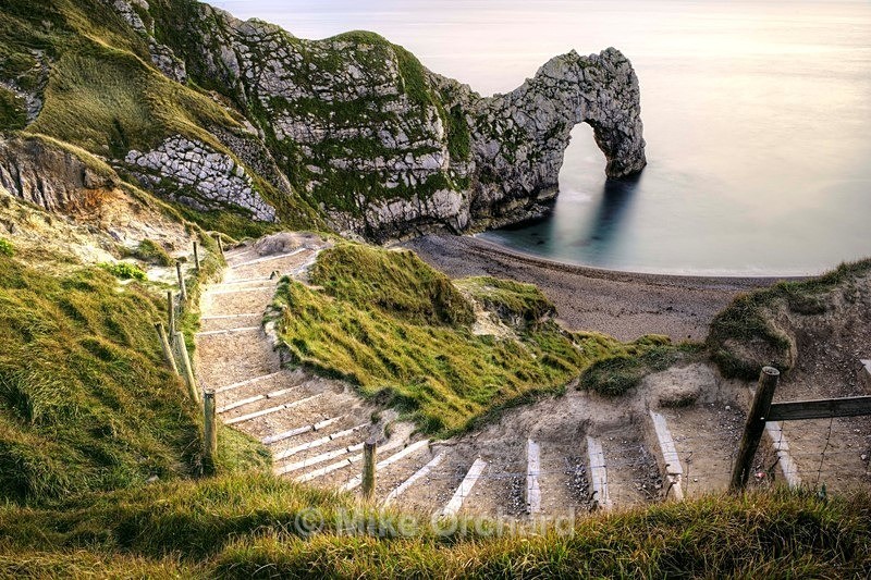 Steps to Durdle Door - Dorset - Seascapes