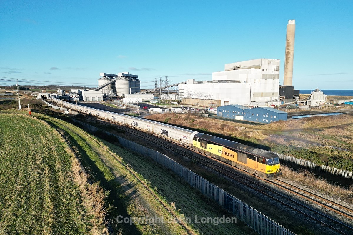 JL - 1.1.24 60096 6N87 Lynemouth PS - Tyne CT, Lynemouth - Blyth & Tyne (north to south)