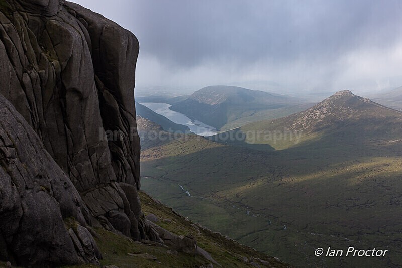 Rugged Bearnagh to Doan in early morning light, Mourne Mountains - Mourne Mountains
