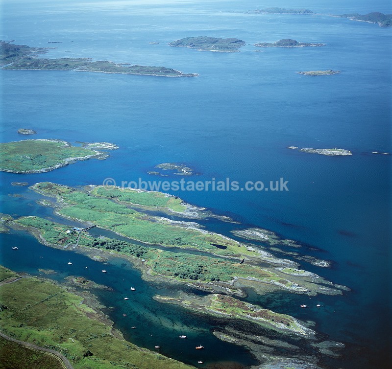 A00132B Sound of Luing from above Cullipool in 2001 - West and south coastlines