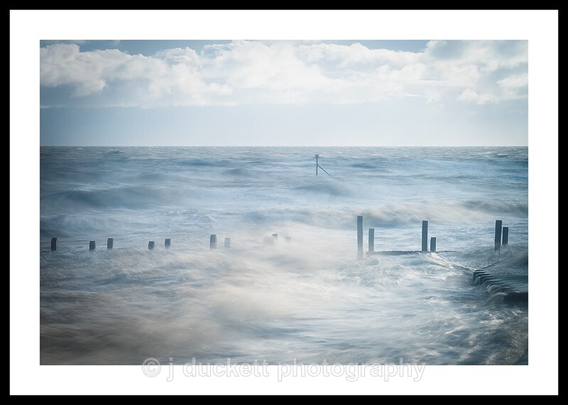 Overstrand - waves and groynes