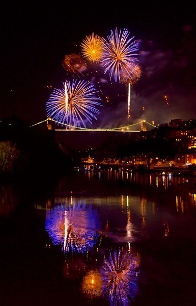 Clifton Suspension Bridge 150th Anniversary fireworks - The Repository