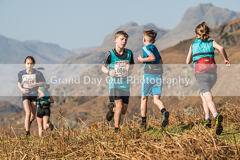 Elterwater-114 - Kendal Winter League Elterwater Under 13 Fell Race Sunday 9th March 2025