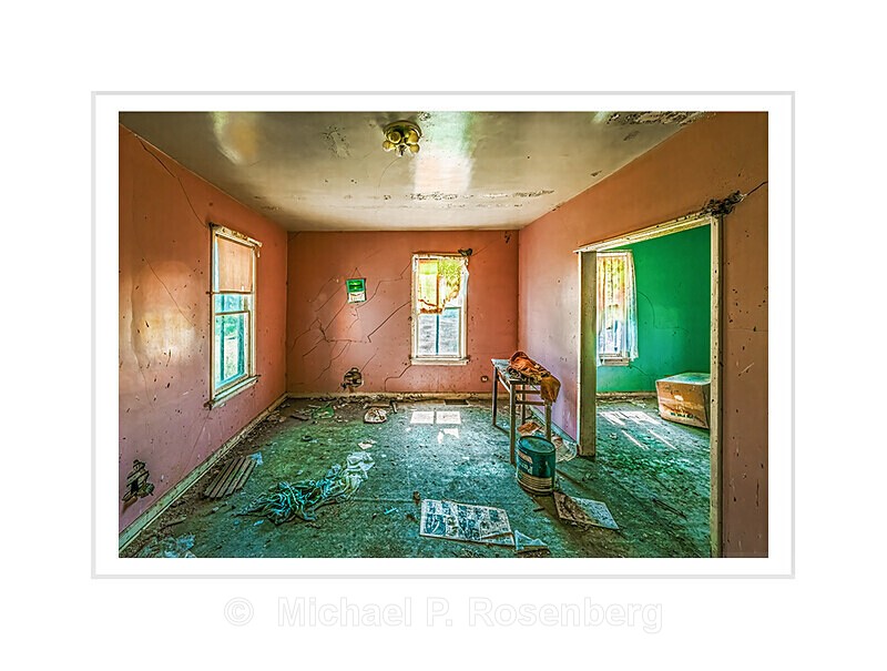 Pink And Green Rooms With Sled, ND - HOME ON THE PRARIE