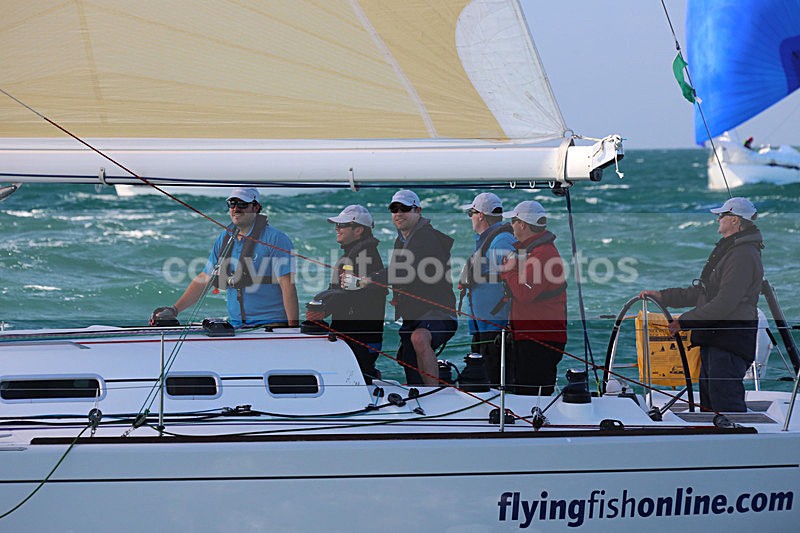 150627 GBR 9043T FLYING FISH OF COWES SOUTHAMPTON WT7A5369_S - ROUND THE ISLAND RACE - SATURDAY 27th JUNE 2015