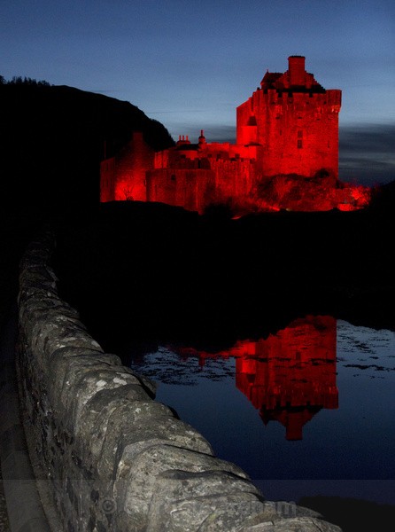 Eilean Donan on remembrance day - General