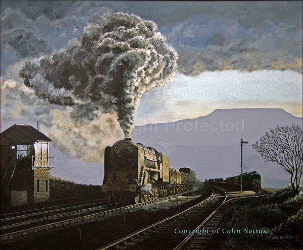'Passing Blea Moor Box' - on the Settle & Carlisle line - Transport